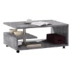 Forte Кавовий столик на коліщатках 105x60 см Bailey, бетон, BL1T01-U39 - Home Club, зображення 2