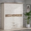 Forte Шафа 170 см із шухлядами Duro, біла сосна/старовинний дуб, DURS931-T75 - Home Club