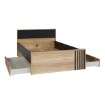 Forte Каркас 130 см Arank, дуб «Маувелла»/чёрный, AXKL1121-M635 - Home Club, изображение 6
