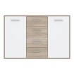 Forte Комод 120 см Antuza, белый/дуб Сонома, NTU231-Q45F - Home Club, изображение 2