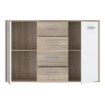 Forte Комод 120 см Antuza, белый/дуб Сонома, NTU231-Q45F - Home Club, изображение 3