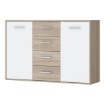 Forte Комод 120 см Antuza, белый/дуб Сонома, NTU231-Q45F - Home Club, изображение 6