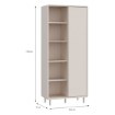 Forte Шафка 85 см Playly, пісочний, PYYS721EC-U60 - Home Club, зображення 6