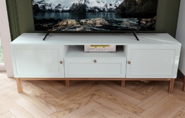 Forte Тв-тумба 160 см Penkridge Secret Grey/Dąb Szlachetny, PKDT131-M848 - Home Club