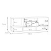 Forte Тумба під телевізор 160 см Penkridge Secret Grey/Дуб благородний, PKDT131-M848 - Home Club, зображення 9