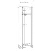 Forte Шафа 70 см Quayle Графіт/Secret Grey, QXLS722-M732 - Home Club, зображення 7