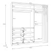 Forte Шафа 200 см Tahoe, дуб «Пуччіні», TAHS923-D118 - Home Club, зображення 10