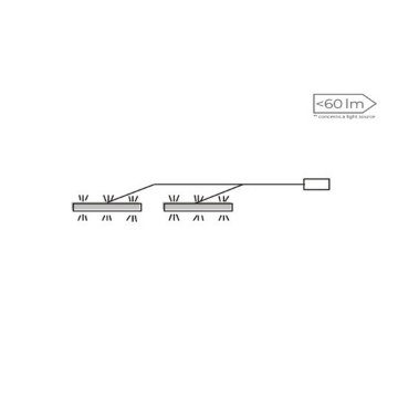 Forte 2-точечное светодиодное освещение, IZLED282P02-WK01 - Home Club