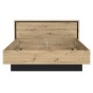 Forte Двуспальная кровать 160x200 см Trondheim, дуб Artisan/черный дуб, TDHL1162-C773 - Home Club, изображение 2