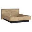 Forte Двуспальная кровать 160x200 см Trondheim, дуб Artisan/черный дуб, TDHL1162-C773 - Home Club, изображение 3