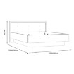 Forte Двуспальная кровать 160x200 см Trondheim, дуб Artisan/черный дуб, TDHL1162-C773 - Home Club, изображение 5