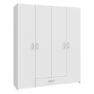 Forte Шкаф 160 см с ящиками Econobox, белый, ECBS842-120 - Home Club, изображение 4