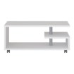Forte Кавовий столик на коліщатках 105x60 см Bailey, білий, BL1T01-120 - Home Club, зображення 2