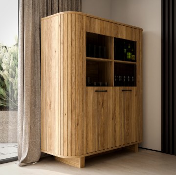 Forte Витрина 135 см Formswift «Дуб Маувелла», FOSV623-D108 - Home Club