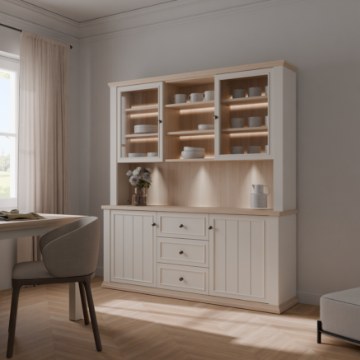 Forte Буфет 185 см Pontypool, белый/дуб «Рива», PNTR731-Q214 - Home Club