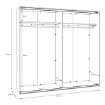 Forte Шкаф 220 см Sophistispace, белый, SSQS92413-120 - Home Club, изображение 8
