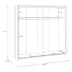 Forte Шкаф 231 см Seravel, дуб «Маувелла» / песочный, SVLS92411B-M844 - Home Club, изображение 13