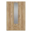 Forte Шкаф с зеркалом и ящиками, 130 см, Econobox 2, дуб Mauvella, ECBS931-D108 - Home Club, изображение 2
