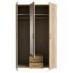 Forte Шкаф с зеркалом и ящиками, 130 см, Econobox 2, дуб Mauvella, ECBS931-D108 - Home Club, изображение 3