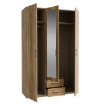 Forte Шкаф с зеркалом и ящиками, 130 см, Econobox 2, дуб Mauvella, ECBS931-D108 - Home Club, изображение 5