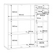 Forte Білий високмий комод 110 см, T2KK10-120 - Home Club, зображення 7