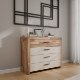 Forte Комод 111 см Ricciano, цвет «Песочный»/«Дуб с сучками», RCQK213-Q251 - Home Club