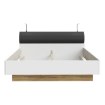 Forte Двуспальная кровать 180x200 см Mayacus, белый/дуб Mauvella, JCKL2182-M949 - Home Club, изображение 3