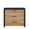 Forte Комода 101 см Dalate Дуб «Катанія»/Чорний матовий/Чорний, DQLK211-M265 - Home Club, зображення 2