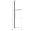 Forte Витрина 60 см Poole, белый / стекло белого цвета Optiwhite, ENJV811-C605 - Home Club, изображение 8