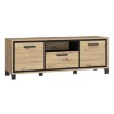 Forte Тв-тумба 160 см Trondheim, дуб Artisan/черный дуб, TDHT132-C773 - Home Club, изображение 4