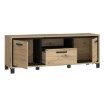 Forte Тв-тумба 160 см Trondheim, дуб Artisan/черный дуб, TDHT132-C773 - Home Club, изображение 5