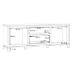 Forte Тв-тумба 160 см Trondheim, дуб Artisan/черный дуб, TDHT132-C773 - Home Club, изображение 7
