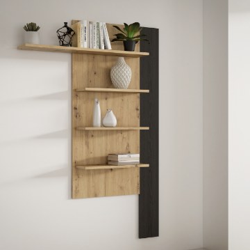 Forte Вертикальная полка 130 см Breathtaker, дуб Cabezone/дуб Artisan, BTHB01-Q195 - Home Club