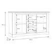 Forte Комод 160 см у провансальському стилі Iloppa, TIQK231-J99 - Home Club, зображення 7