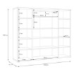 Forte Комод 140 см, белый/темно-серый бетон, RPSK341-C592 - Home Club, изображение 7