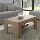 Forte Прямоугольный журнальный столик с полкой 110x60 см Attention, дуб Riviera, CFTT5016-D85 - Home Club