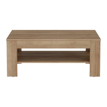 Forte Прямоугольный журнальный столик с полкой 110x60 см Attention, дуб Riviera, CFTT5016-D85 - Home Club