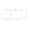 Forte Розкладний стіл 160x90 см Lewisville Secret Grey/Дуб Валенсія, TBLT7029-M830 - Home Club, зображення 7