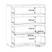 Forte Комод 75 см Archbox, белый, T2KK212-120 - Home Club, изображение 7