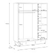 Forte Шкаф для одежды, JPNS831-D108 - Home Club, изображение 13