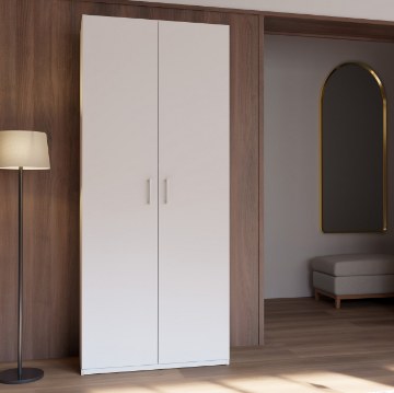 Forte Шкаф 90 см, белый, HMNS921-120 - Home Club