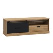 Forte Тв-тумба 160 см Kaszimiro, дуб Waterford/чёрный, KZMT221L-M328 - Home Club, изображение 4