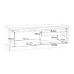 Forte Тв-тумба 160 см Kaszimiro, дуб Waterford/чёрный, KZMT221L-M328 - Home Club, изображение 9