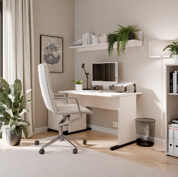 Forte Письменный стол 110 см Archbox, песочного цвета, T2KT23-U60 - Home Club