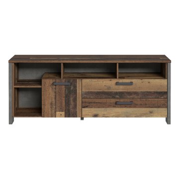 Forte Тв-тумба в стиле винтаж-лофт, 160 см, Clif Old – Wood Vintage/Beton, CLFT235-C546 - Home Club