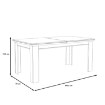 Forte Розкладний стіл Kashmir 160x90 см, біла сосна, KSMT40-D43 - Home Club, зображення 4