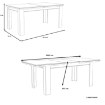 Forte Розкладний стіл Kashmir 160x90 см, біла сосна, KSMT40-D43 - Home Club, зображення 5