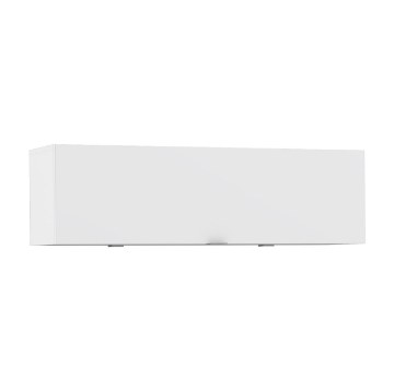 Forte Шкафчик 110 см Poole, белый / стекло белого цвета Optiwhite, ENJH121-C605 - Home Club