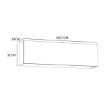 Forte Шафка 110 см Poole, білий / біле скло Optiwhite, ENJH121-C605 - Home Club, зображення 2