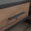 Forte Ліжко з підсвічуванням та тумбочками 160x200 см Bellevue «Шляхетний дуб»/«Чорний дуб», BLQL161B-N09 - Home Club, зображення 2